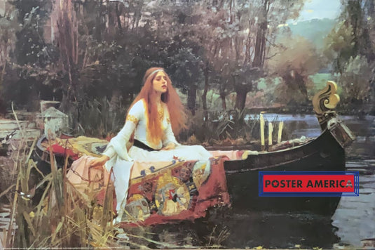 The Lady Of Shalott By John William Waterhouse Poster 24 X 36 Vintage Poster