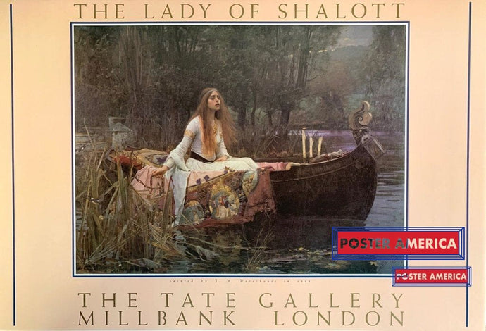 The Lady Of Shalott Tale Tate Gallery Milbank London Art Poster 24 X 35 Posters Prints & Visual