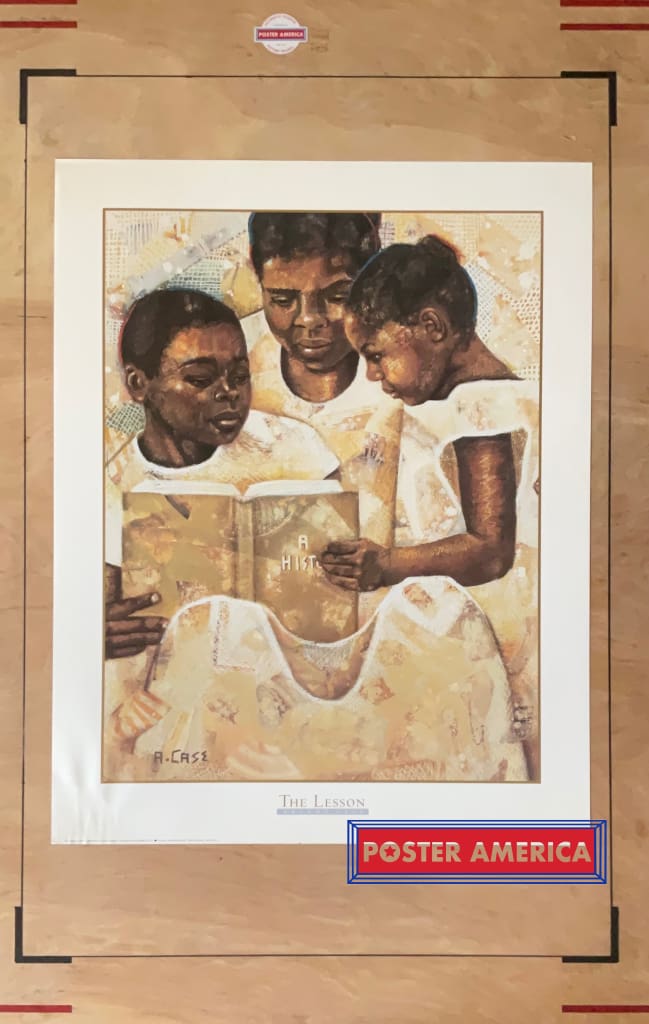 Load image into Gallery viewer, The Lesson By Arlene Case Vintage 1997 Art Print 22 X 28 Poster
