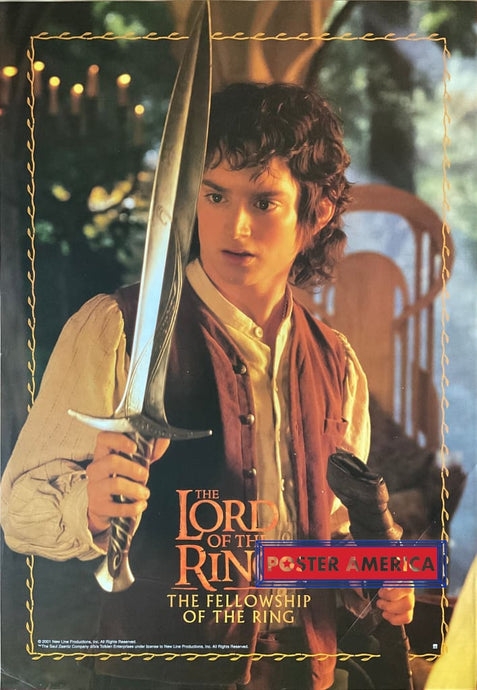 The Lord Of The Rings: Fellowship Ring Vintage 2001 One-Sheet Movie Poster 27 X 38.5