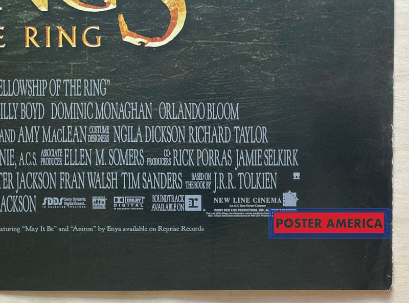 Load image into Gallery viewer, The Lord Of The Rings: Fellowship Ring Vintage 2001 One-Sheet Movie Poster 27 X 38.5
