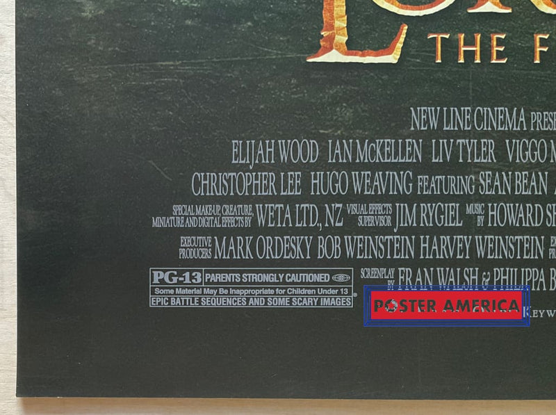 Load image into Gallery viewer, The Lord Of The Rings: Fellowship Ring Vintage 2001 One-Sheet Movie Poster 27 X 38.5
