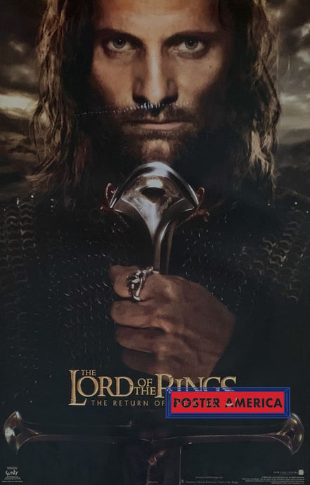 The Lord Of Rings Return King 2003 Vintage Poster 22.5 X 34.5 Aragorn
