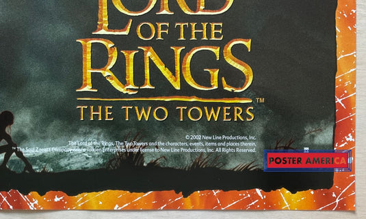 The Lord Of The Rings: Two Towers Vintage 2002 Oversized Movie Poster 27 X 38.5 One-Sheet