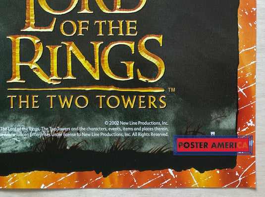 The Lord Of The Rings: Two Towers Vintage 2002 Oversized Movie Poster 27 X 38.5 One-Sheet