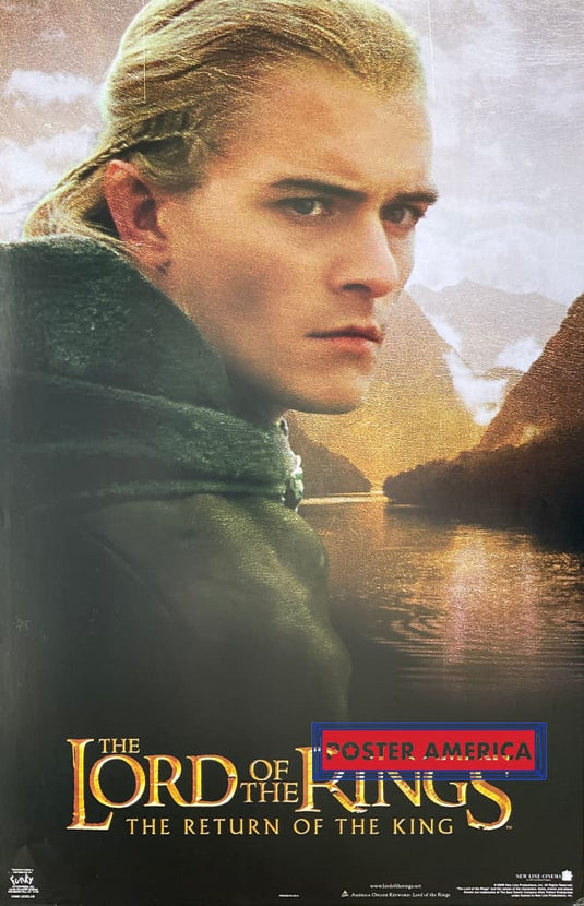 The Lotr Return Of The King Legolas Vintage 2003 Movie Promo Poster 22 X 34.5