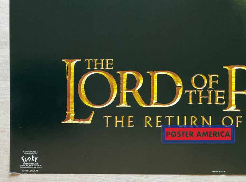 Load image into Gallery viewer, The Lotr Return Of The King Legolas Vintage 2003 Movie Promo Poster 22 X 34.5
