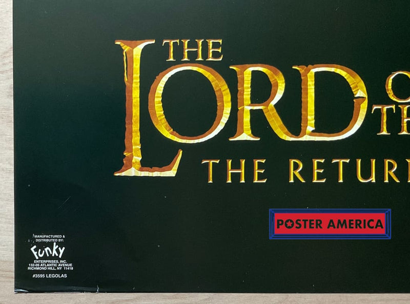 Load image into Gallery viewer, The Lotr Return Of The King Legolas Vintage 2003 Movie Promo Poster 22 X 34.5

