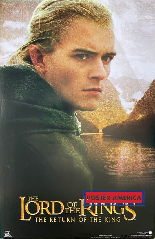 The Lotr Return Of The King Legolas Vintage 2003 Movie Promo Poster 22 X 34.5