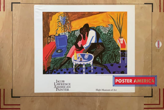 The Lovers By Jacob Lawrence An American Painter 22.5 X 26 Poster