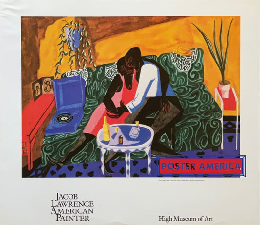 The Lovers By Jacob Lawrence An American Painter 22.5 X 26 Poster