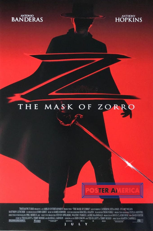 The Mask Of Zorro Vintage Double Sided One-Sheet Movie Poster 27 X 40 Posters Prints & Visual