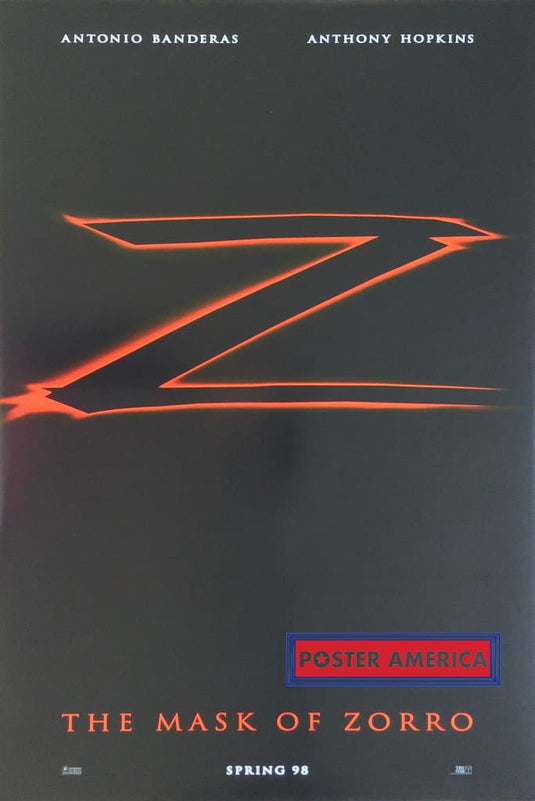 The Mask Of Zorro Z Vintage Double Sided One-Sheet Movie Poster 27 X 40 Posters Prints & Visual