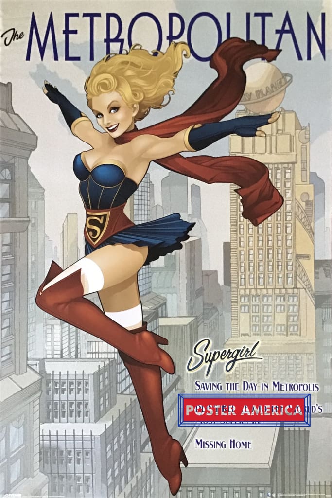 Load image into Gallery viewer, The Metropolitan Supergirl Poster 24 X 36
