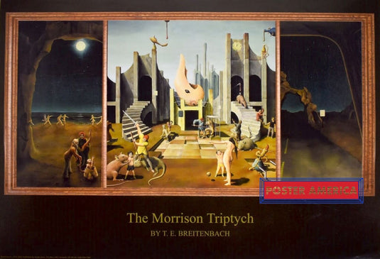 The Morrison Triptych By T.e. Breitenbach Art Poster 24 X 35