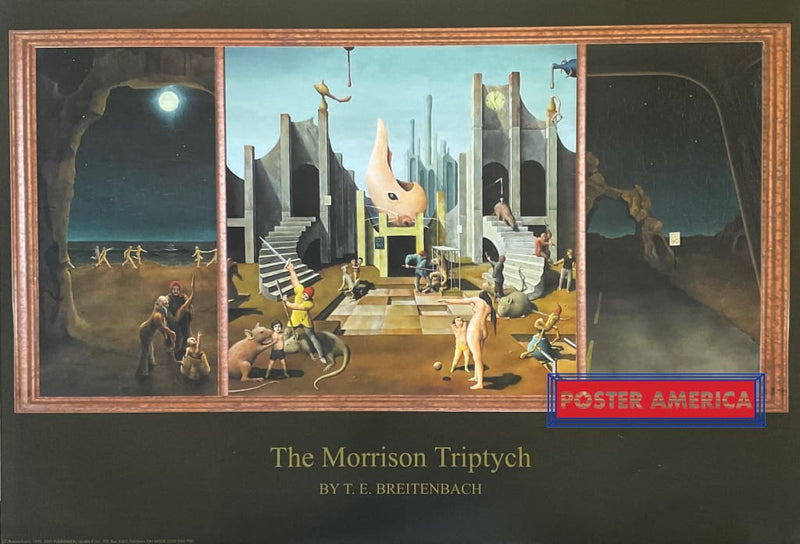 Load image into Gallery viewer, The Morrison Triptych By T.e. Breitenbach Art Poster 24 X 35
