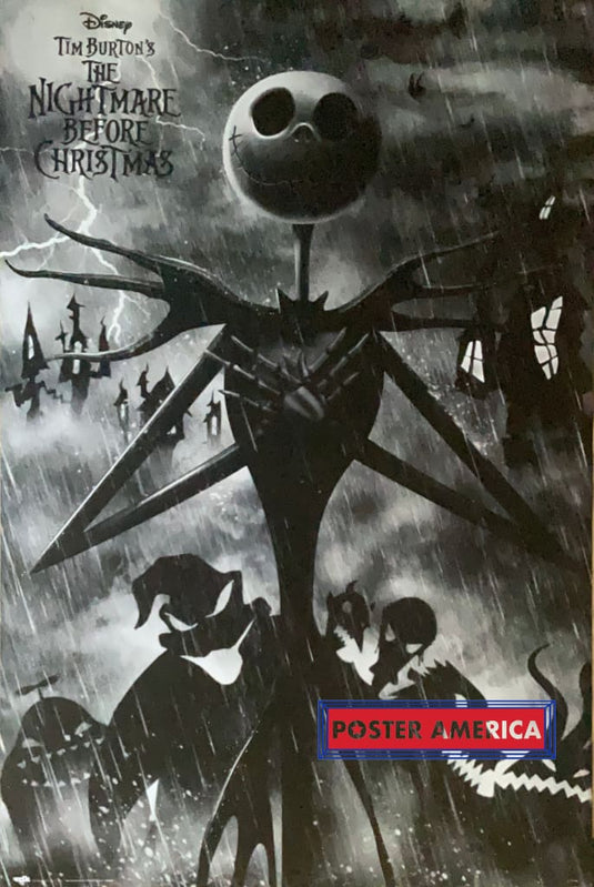 The Nightmare Before Christmas Lightning Strikes Poster 24 X 36