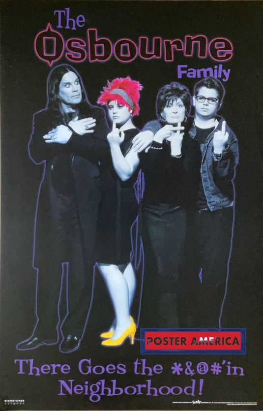 The Osbourne Family There Goes Neighborhood 2002 Poster 22.5 X 34.5 Vintage Poster