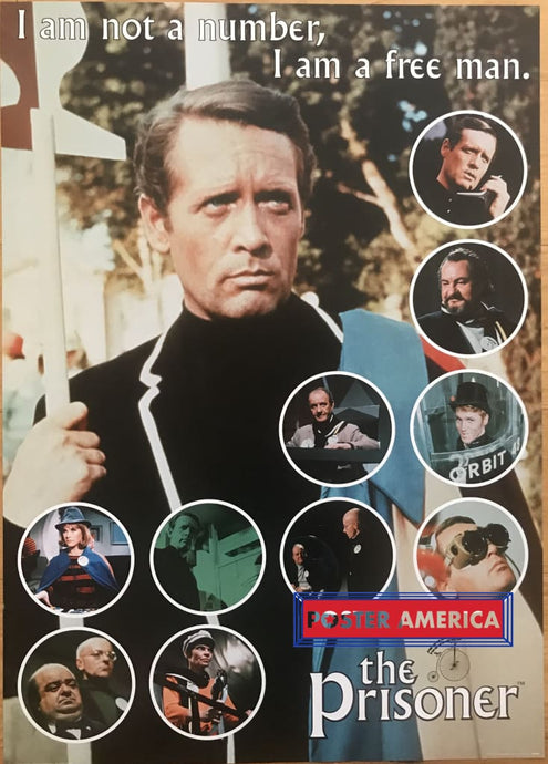 The Prisoner Patrick Mcgoohan Vintage 2002 Tv Show Poster 24 X 34