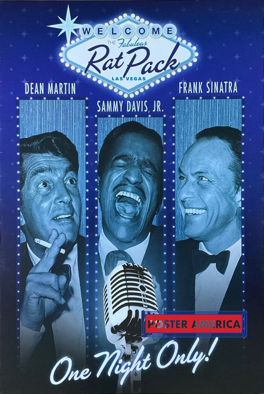The Rat Pack Las Vegas Out Of Print Poster 24 X 35 Vintage Poster