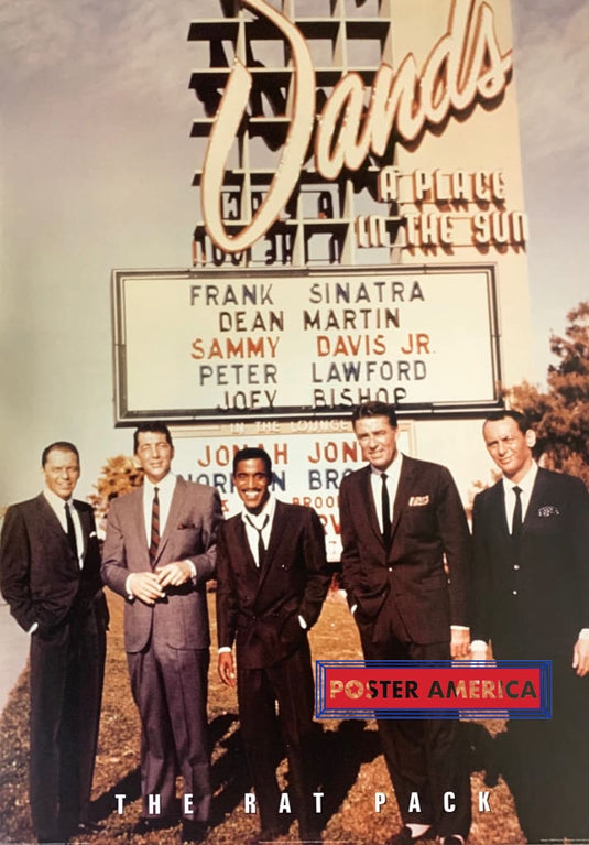 The Rat Pack Outside Sands Music Poster 24 X 34 Vintage Poster