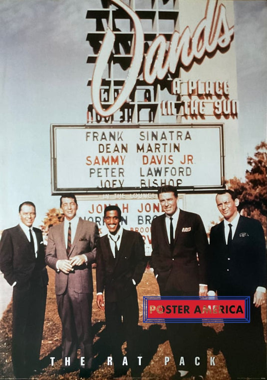 The Rat Pack Outside Sands Music Poster 24 X 34 Vintage Poster