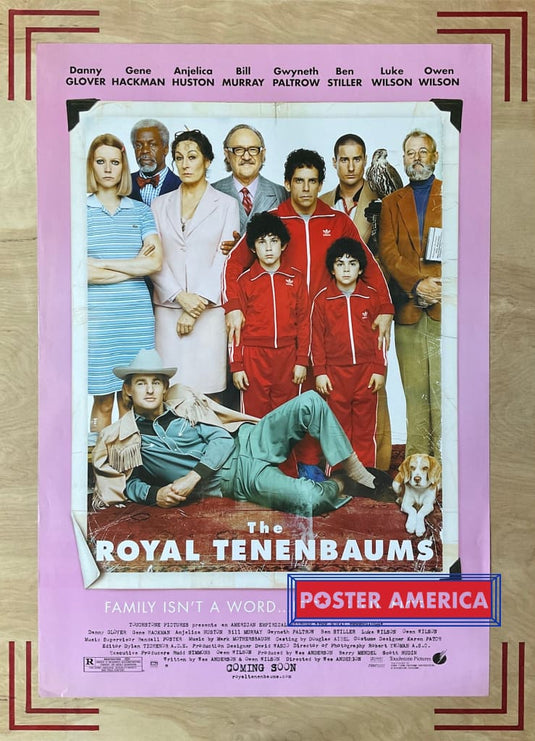 The Royal Tenenbaums Starring Owen Wilson Advance Poster 27 X 38.5