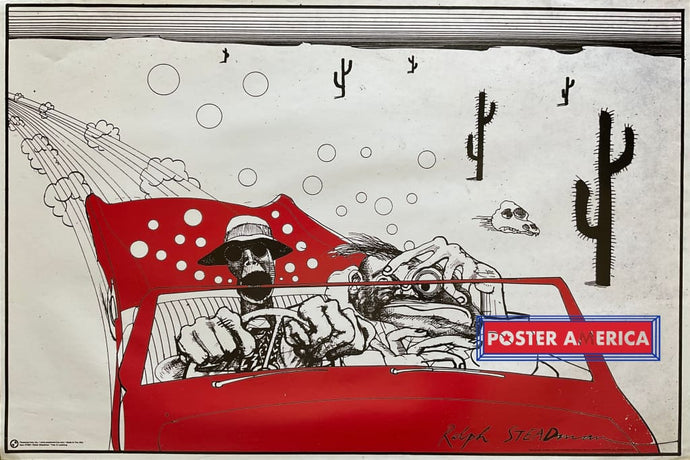 The Savage Journey By Ralph Steadman Vintage 2005 Art Poster 24 X 36