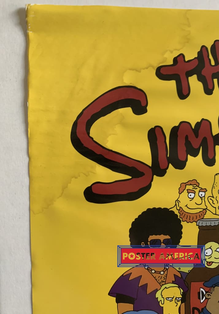 Load image into Gallery viewer, The Simpsons Horizontal Character Collage 24 X 36 Vintage 2000 Poster
