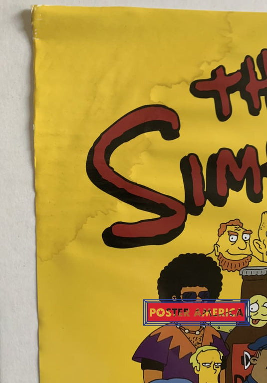 The Simpsons Horizontal Character Collage 24 X 36 Vintage 2000 Poster