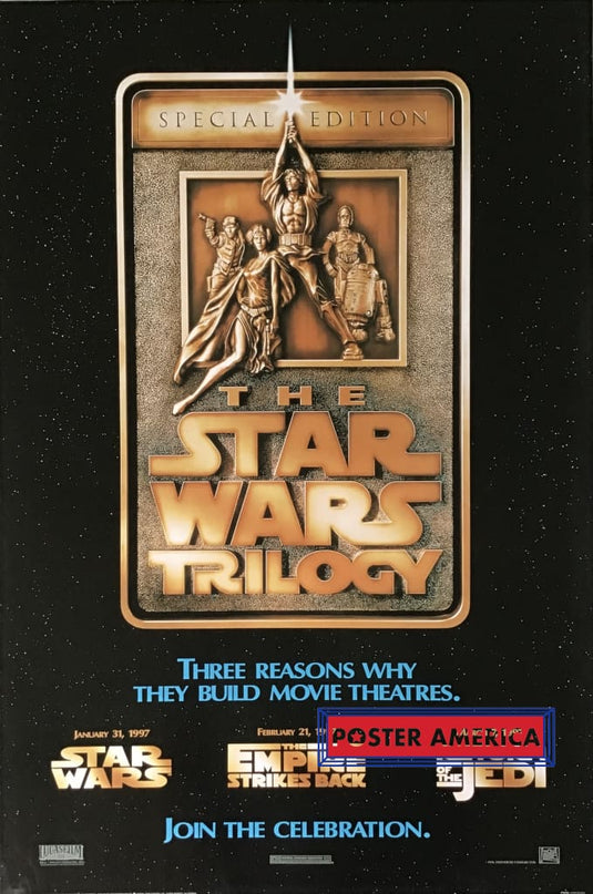 The Star Wars Trilogy Special Edition Movie Release Date Poster 24 X 36