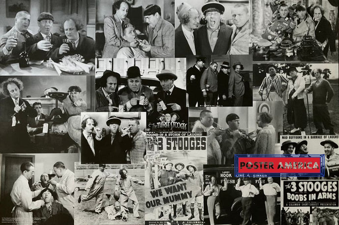 The Three Stooges Collage Poster 24 x 36 Poster