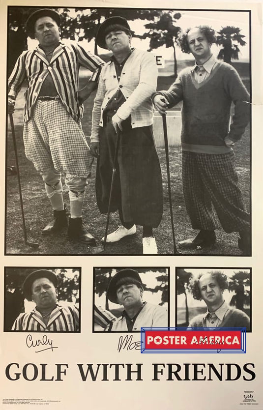 The Three Stooges Golf With Friends Poster 22.5 X 34.5