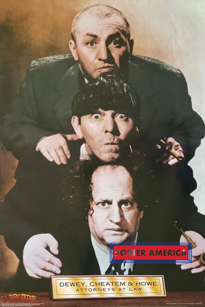 Load image into Gallery viewer, The Three Stooges Vintage Attorneys At Law Poster 24 X 36 Vintage Poster
