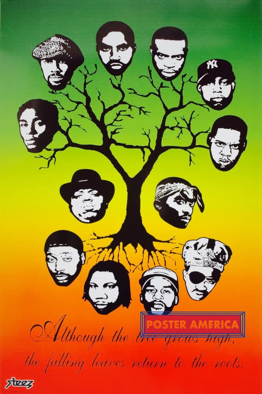 The Tree Of Rap By Steez Art Poster 24 X 36