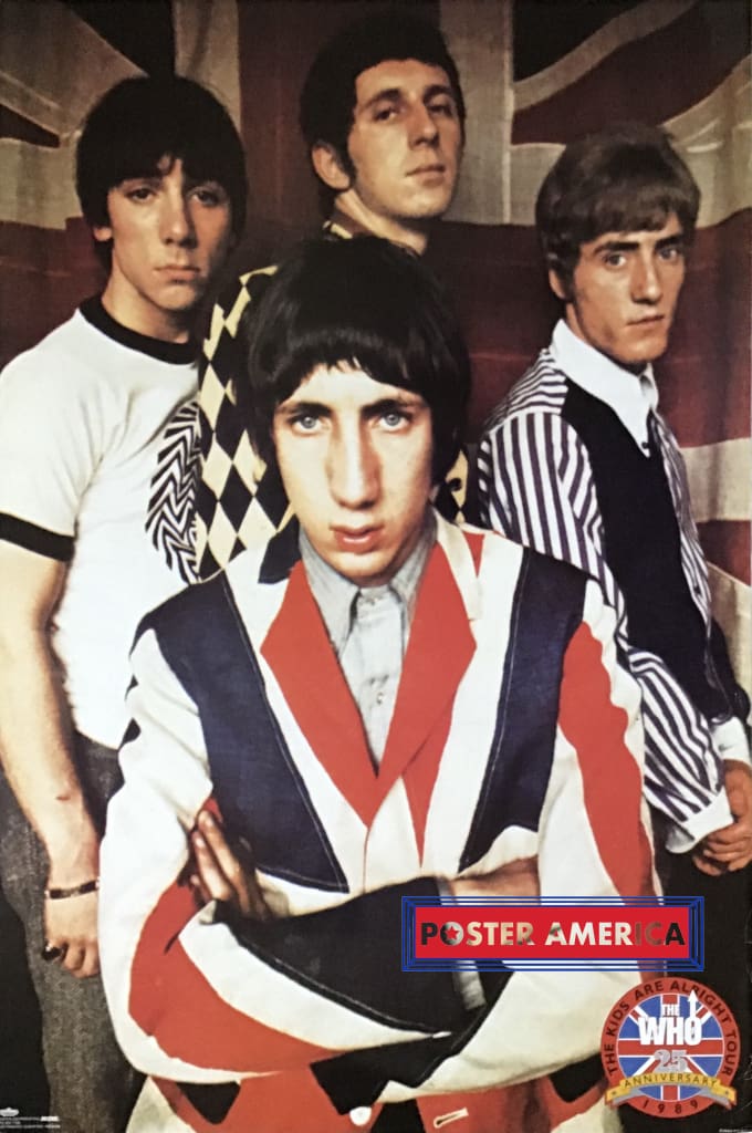 Load image into Gallery viewer, The Who British Rock Band 25Th Anniversary 1989 Kids Are Alright Tour Poster 24 X 36
