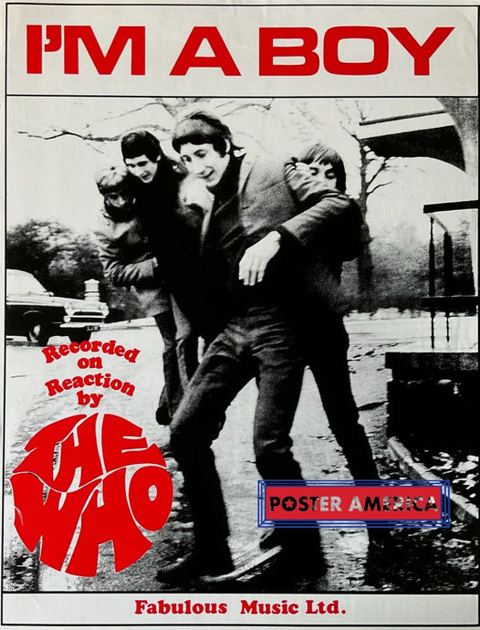 The Who I’m A Boy Vintage Poster 25.25 X 33 Vintage Poster