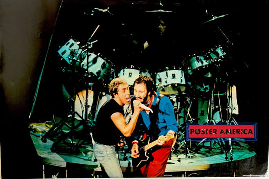 The Who Rare Pete Townsend On Stage Poster 22.5 X 34.5 Vintage Poster