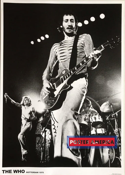 The Who Rotterdam 1975 Pete Townshend Guitar Solo Reproduction Poster 23.5 X 33