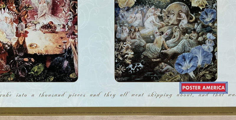Load image into Gallery viewer, The World Of Fairies Vintage Art Slim Print 12 X 36
