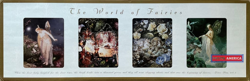 Load image into Gallery viewer, The World Of Fairies Vintage Art Slim Print 12 X 36
