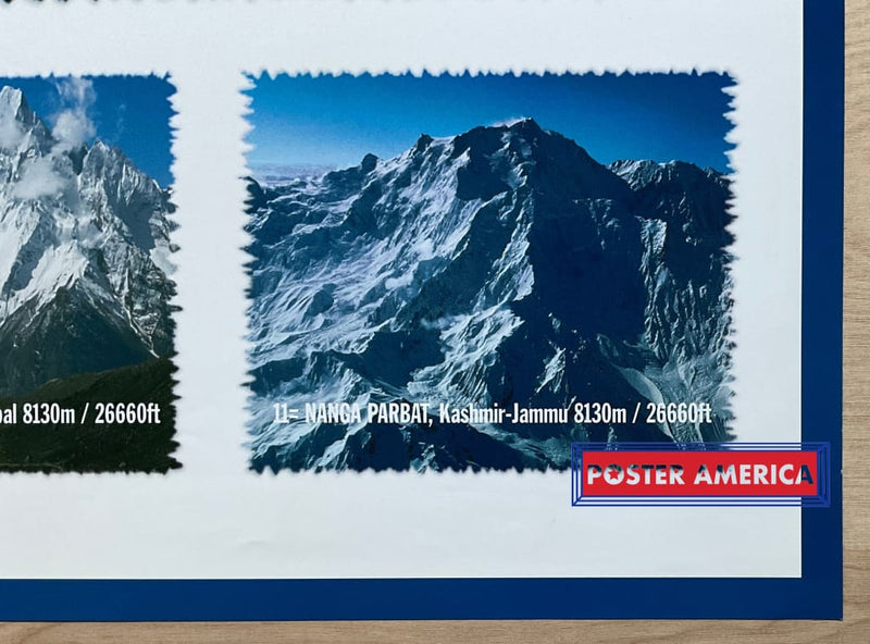 Load image into Gallery viewer, The Worlds Highest Mountains Vintage 1999 Swedish Import Poster 24 X 36
