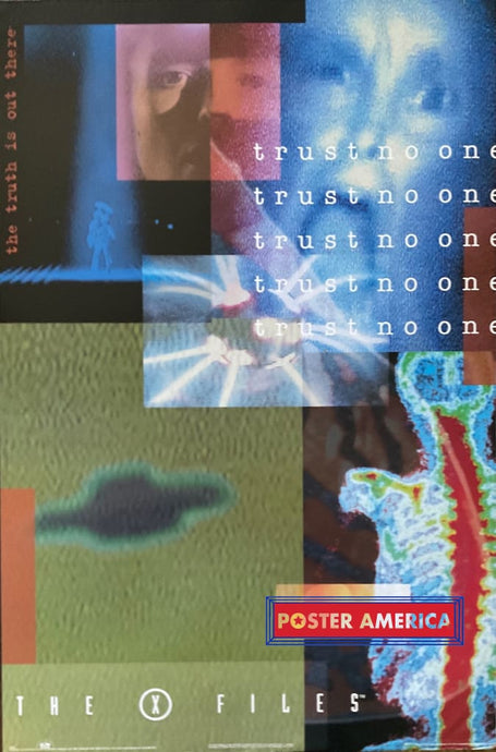 The X Files Vintage 1995 Trust No One 23 X 35 Poster Vintage Poster