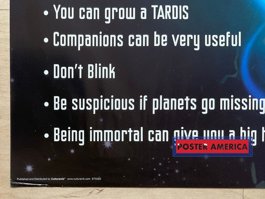 Things I Learned From Doctor Who T.v. Poster 24 X 36