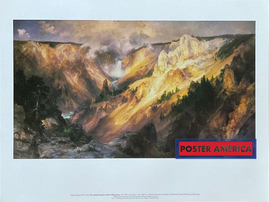 Thomas Moran The Grand Canyon Of The Yellowstone Vintage Art Print 19 X 25 Posters Prints & Visual