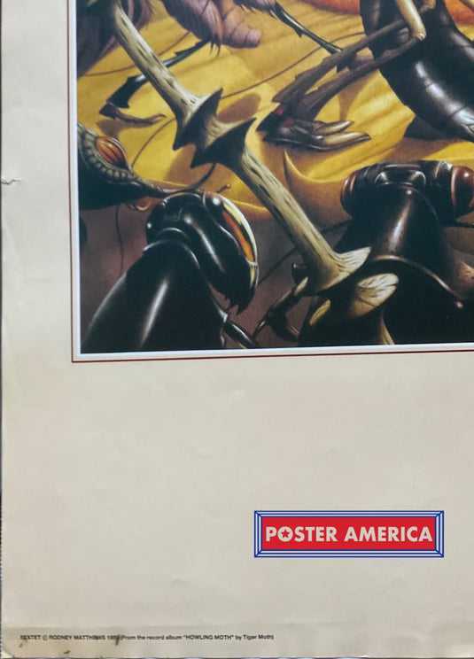 Howling Moth Album Artwork Vintage 1989 Poster 27 X 35