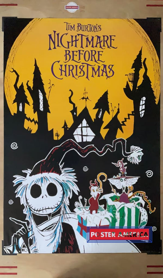 Tim Burtons Nightmare Before Christmas German Art Poster 24 X 36