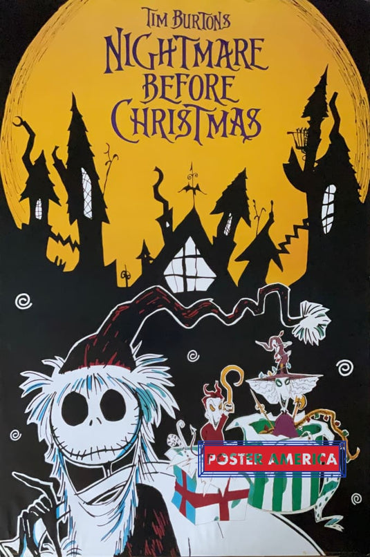 Tim Burtons Nightmare Before Christmas German Art Poster 24 X 36