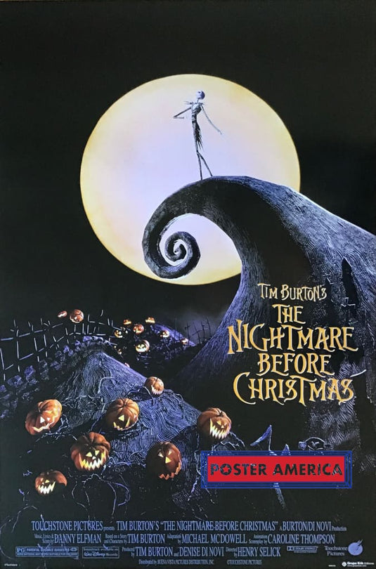 Tim Burtons The Nightmare Before Christmas Poster 24 X 36 Posters Prints & Visual Artwork