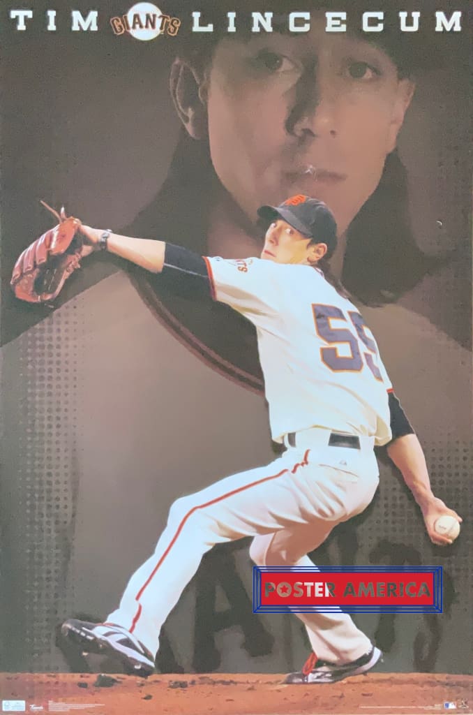Load image into Gallery viewer, Tim Lincecum San Francisco Giants Mlb Poster 22.5 X 34
